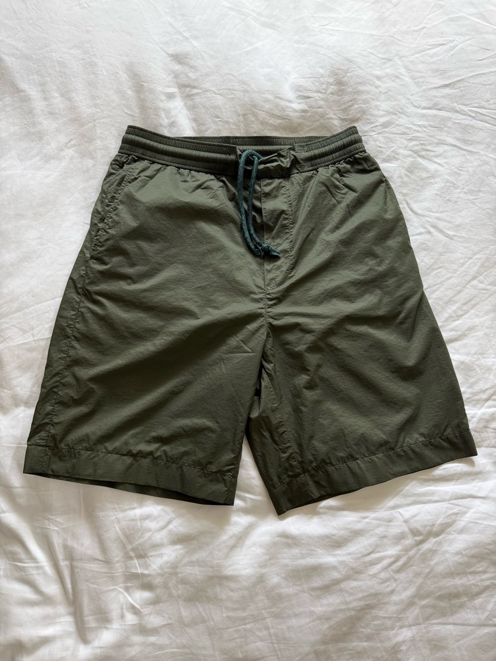 Acne Studios Men’s Olive Green Nylon Shorts Size 44 XS